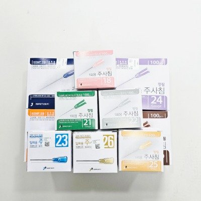 [정림] 일회용주사침(롱니들) BOX(100EA)